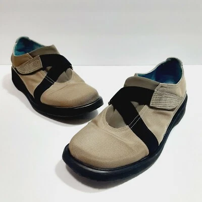 Mocasín Thierry Rabotin Lena Beige Oxford Talla 36 1/2 Nylon Fácil de Montar Plano Italia Foto 1 de 4