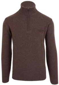 Paul & Shark Yachting men's sweater jumper troyer zipper 3XL 100% wool brown - Picture 1 of 7