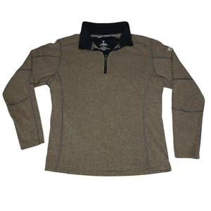 Pullover Kuhl Revel 1/4 quarto zip uomo marrone medio kashmira giacca pile - Foto 1 di 8