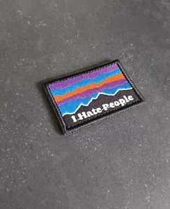 I Hate People Patch mit Klett und Plüsch (Airsoft/Paintball/Bundeswehr) - Bild 1 von 2