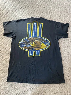 复古 90 年代 Chris Webber T 恤 2XL 黑色银色耐克标签美国制造罕见 — 第 1/4 张图片