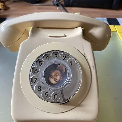 Vintage Rotary Dial Cream Telephone BT Tele 8746F Converted And Working • 18.39€