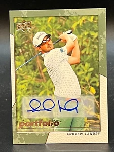 2024 Upper Deck Portfolio #87 Andrew Landry Auto - Picture 1 of 2