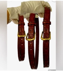 Troposphere Genuine Brown Leather | Alligator | Belt 32 | MSRP 1.299 $ - Picture 1 of 24