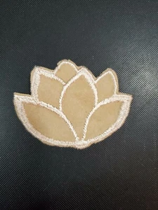 LIRIO DE AGUA DE GAMUZA MARRÓN TOSTADO VINTAGE (?) APLICACIÓN ENVÍO GRATIS - Imagen 1 de 2