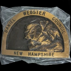 Sealed Max Silber Belt Buckle 1950 Jamboree Daniel Webster Council NH Boy Scouts - Picture 1 of 2