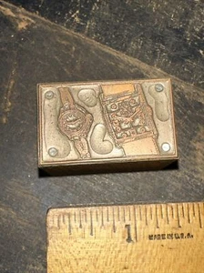 Print Block “ Wristwatches “ Early Copper Face Rare! - Picture 1 of 5