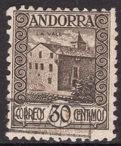 Andorra 30 Gemeinschaftsmarken 1931 Kastanie Dent 11,50 US - Bild 1 von 1