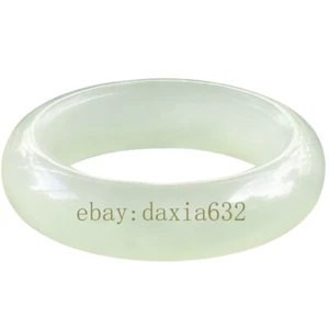 Natural Hetian Yugao Ice Clear Water Ring New Chinese Style - Picture 1 of 7