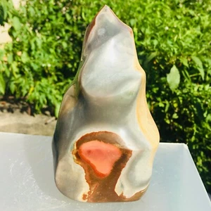 1082 g natürlicher Ozean Jaspis Stein Quarz Kristall Fackelständer Präparat Heilung - Bild 1 von 11