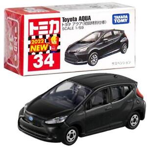 Takara Tomy Tomica Die-cast Car - 1/59 No.034 Toyota Aqua (1st)