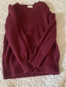 Suéter de manga larga XS 4-5 rojo de corte redondo para niños - Imagen 1 de 8