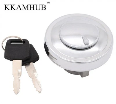 Fuel Gas Tank Cap Cover Lock & Keys For Yamaha Road Star XV1700 XV1600 1999-2014 - Image 1 of 4
