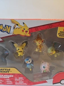Pokemon Battle Ready 1.5" Figures: PICHU/TURTWIG/PIPLUP/DEINO/CHIMCHAR/JIGGLYPUF - Picture 1 of 4