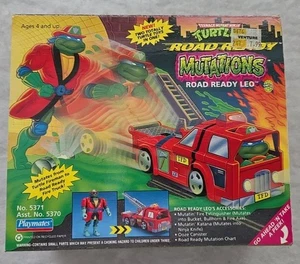 TMNT Road Ready Leo Leonardo MUTATIONS 1993 Ninja Turtles Action Figure - Picture 1 of 6