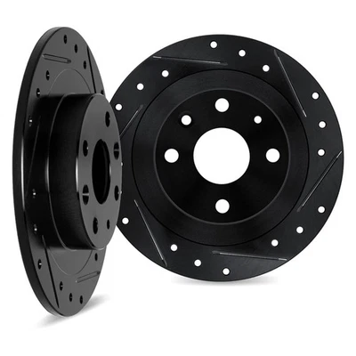 For Suzuki Verona 04-06 DFC Premium Drilled & Slotted Rear Brake Rotor Set Foto 1 de 3