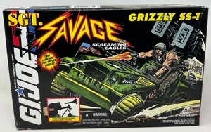 GI Joe 1994 Grizzly SS-1 Military Jeep Sgt Savage Command Vehicle Sealed VTG New - Picture 1 of 8