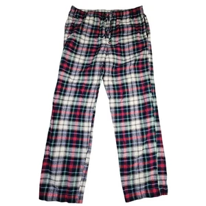 Pantalones de pijama GAP para hombre grandes rojos verdes a cuadros de algodón ropa de dormir pantalones de salón - Imagen 1 de 5