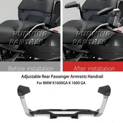 Barra de apoyo de pasamanos trasera para reposabrazos de pasajeros BMW K1600GA K1600 Grand America Foto 1 de 4