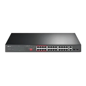 TP-LINK 24-Port 10/100Mbps + 2-Port Gigabit Unmanaged PoE+ Switch - Picture 1 of 1