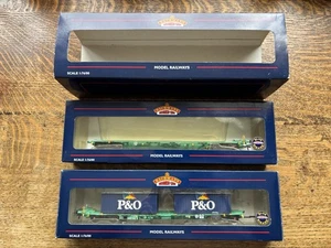 Bachmann 37-311 2 Pack INTERMODEL BOGIE WAGONS P&O, Unused Mint ! - Picture 1 of 14