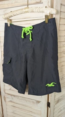 Hollister Mens Size S Swim Shorts Blue Green - Image 1 of 3