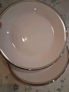 Royal Doulton Platinum Concord H5048 Salad Plates 20.5cm X 6 Excellent Condition - Picture 1 of 8