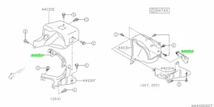 Soporte cubierta turbo para: Subaru Impreza GRB GVB STI 08-14 - Imagen 1 de 1