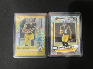 2024 Donruss Roman Wilson Lot (2)! The Rookies/Elite Series Steelers! - Picture 1 of 5