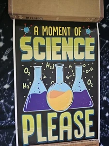 A Moment of Science Please Poster - Science Classroom Decorations 12x18 W4 - Picture 1 of 2