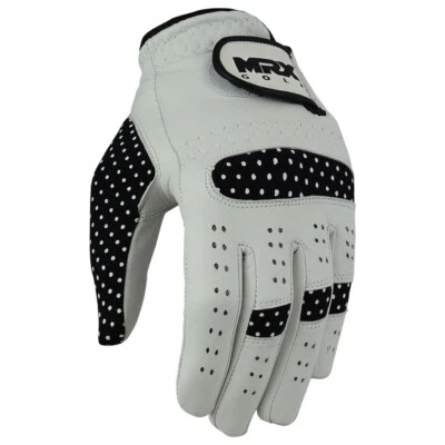 Guantes MRX para mujer agarre relajado guantes de golf usados en la mano izquierda cuero cadete cabretta Foto 1 de 4