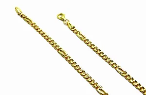 HALSKETTE 18K 750/1000 GELBGOLD HERRENKETTE Unisex Rebhuhn Klumpen 50 cm - Bild 1 von 8