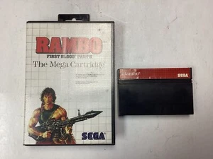 Rambo First Blood Part II- Sega Master System Case and Game no Manual TESTED - Picture 1 of 6