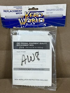 American Wick AW-8 AW8 Petroleum Heizung Ersatzdocht Neu aus altem Lagerbestand - Bild 1 von 2