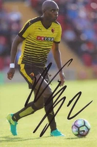WATFORD: FOTO DE ACCIÓN FIRMADA POR ALLAN NYOM 6x4 + certificado de autenticidad - Imagen 1 de 1