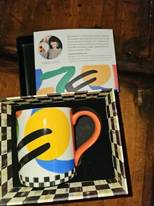 Brand New In Box Mackenzie Childs Coco Davez Artist Mug Cup Coffee Tea - Picture 1 of 15