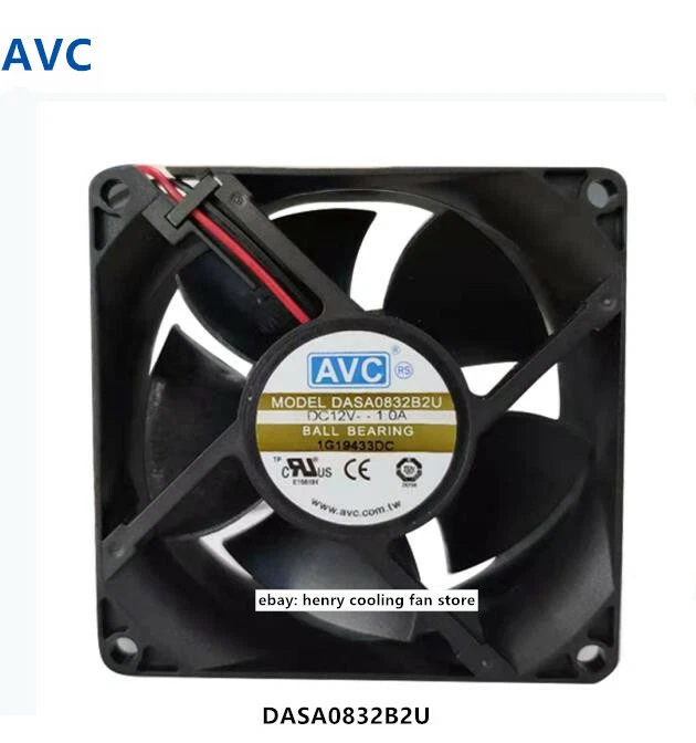 For AVC DASA0832B2U DC12V 1.0A 80*80*32MM 2pin Charging pile Cooling Fan - Image 1 of 4