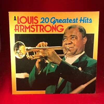 LOUIS ARMSTRONG 20 Greatest Hits 1984 vinyl LP EXCELLENT CONDITION Best of - Image 1 of 4