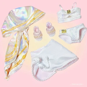 Traje de baño Rainbow High Pacific Coast Margot De Perla muñeca traje zapatos bandana - Imagen 1 de 3