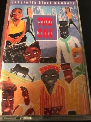 Ladysmith Black Mambazo Two Worlds One Heart (Cassette, 1990, Warner)  - Image 1 of 2
