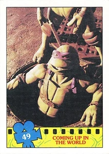 Topps 1990 Limited Edition Movie TMNT Series Coming up in the world Card #49 - Picture 1 of 4