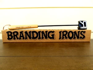 Branding Irons Cast Iron Danger Men Cooking Cowboy Pete BBQ Steak Burgers - Picture 1 of 8