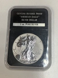 2013 W American Eagle Silver Enhanced Dollar Coin Reverse Proof - Picture 1 of 2