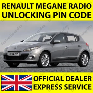 ✅RENAULT MEGANE RADIO NAVIGATION UNLOCKING PIN CODE AVAILABLE FOR ALL MODELS✅ - Picture 1 of 6