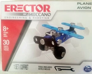 Erector by Meccano Plane Metal Building Set 30 Pieces New - Picture 1 of 3