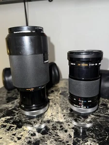 Kiron Vintage Macro Zoom Lenses 28-85mm And 70-210mm W/ Japan Zip Cases - Picture 1 of 4