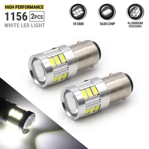 Syneticusa 1156 High Power 5630 LED White Turn Signal Brake Tail Lights Bulbs - Picture 1 of 5