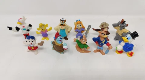 Kelloggs Cereal Disney PVC Figures 2” LOT  11 Ducktales Rescue Rangers Gummi Cover