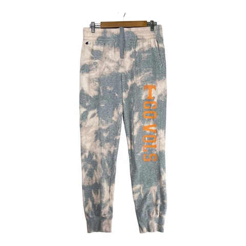 Champion Tennessee Volunteers Adult Sweatpants Large Gray Tie Dye Joggers Pants Cover