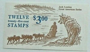US BOOKLET SC BK152 12/25¢ JACK LONDON STAMPS~1988~USPS SEALED~MNH/OG - Picture 1 of 3
